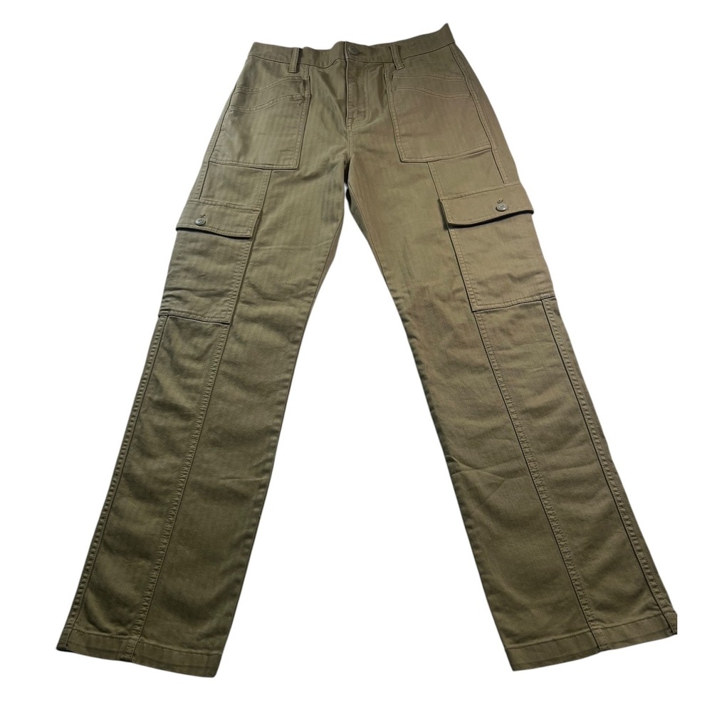 Madewell 90s Straight Cargo Pants Womens 26 Khaki Tan Utility NN411 GR5676